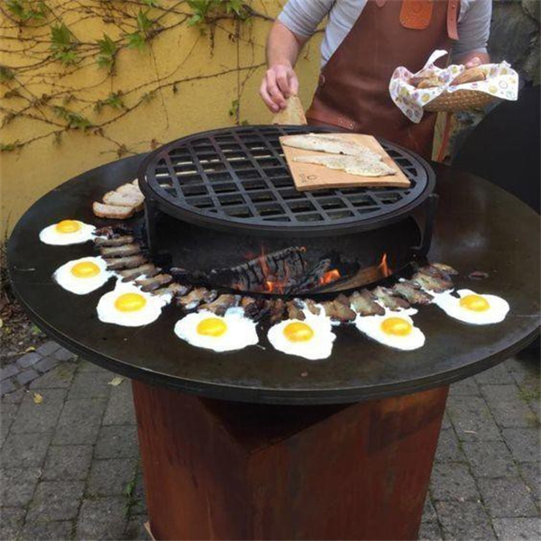 Rusty Barbeque Corten Easily Cleaned